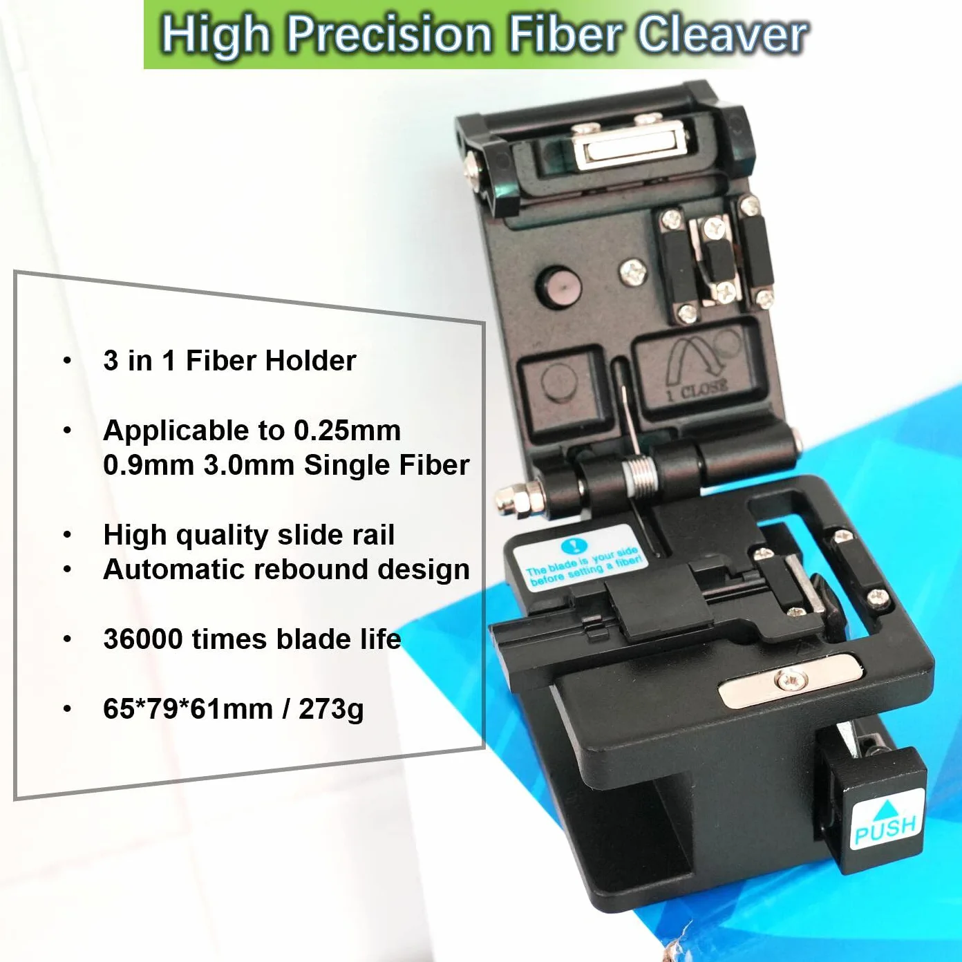 Kit de herramientas para fibra optica FTTH Kit de herramientas con medidor de potencia óptica con RJ45 y visual localizador de fallos cortadora fibra optica peladora de fibra