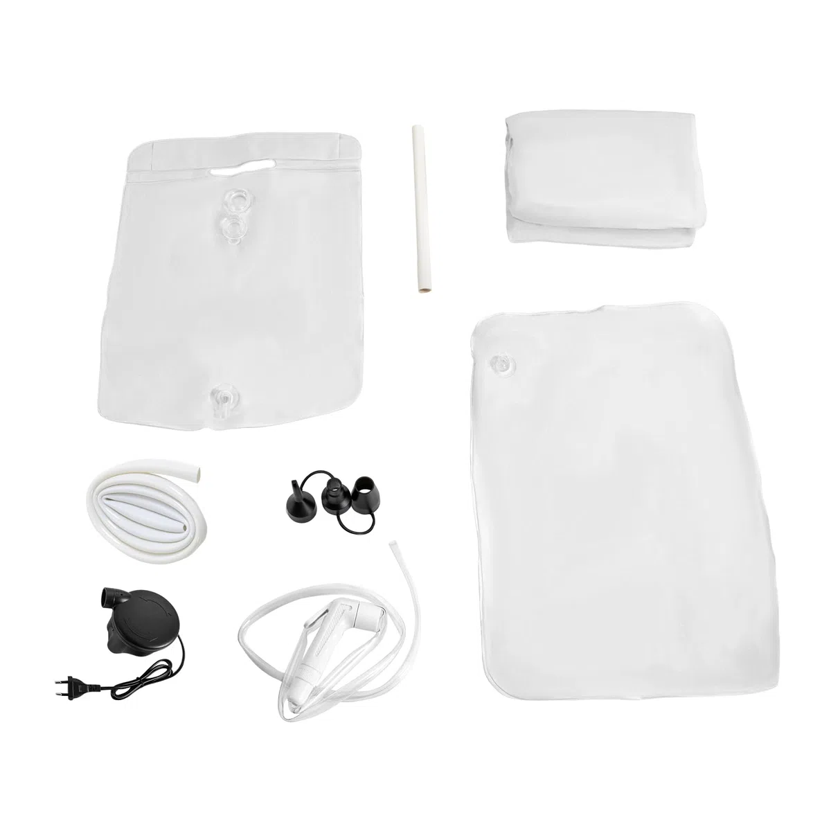 Bañera Inflable Bañera Plegable Portátil Adulto PVC con Bomba de Aire Eléctrica Lado de la Cama Ducha Kit de Baño para Ancianos, Mujeres Embarazadas y Pacientes
