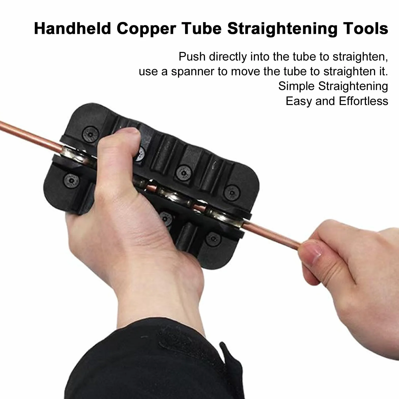 Enderezador de Tubos 16 mm para Cobre, PVC y Aluminio, Herramienta Robusta y Resistente a la Abrasión