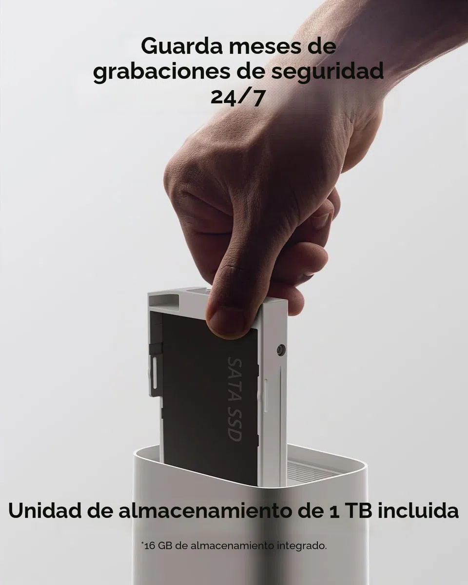 eufy Security eufyCam E330 (Profesional) con 4 cámaras, Seguridad 4K, grabación Continua, enchufable, NVR con Wi-Fi, Disco Duro de 1 TB, 10 Canales, Almacenamiento Local, sin cuota mensual