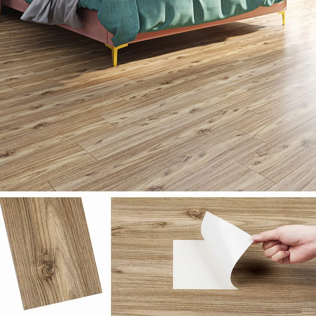 Livelynine Suelo Vinilo Autoadhesivo Impermeable 32 Losetas Vinilo Para Suelo Autoadhesivo Cocina 90x15CM Vinilos Suelos Madera Salon Baño Suelos Laminado Madera Dormitorio Papel Pintado Roble