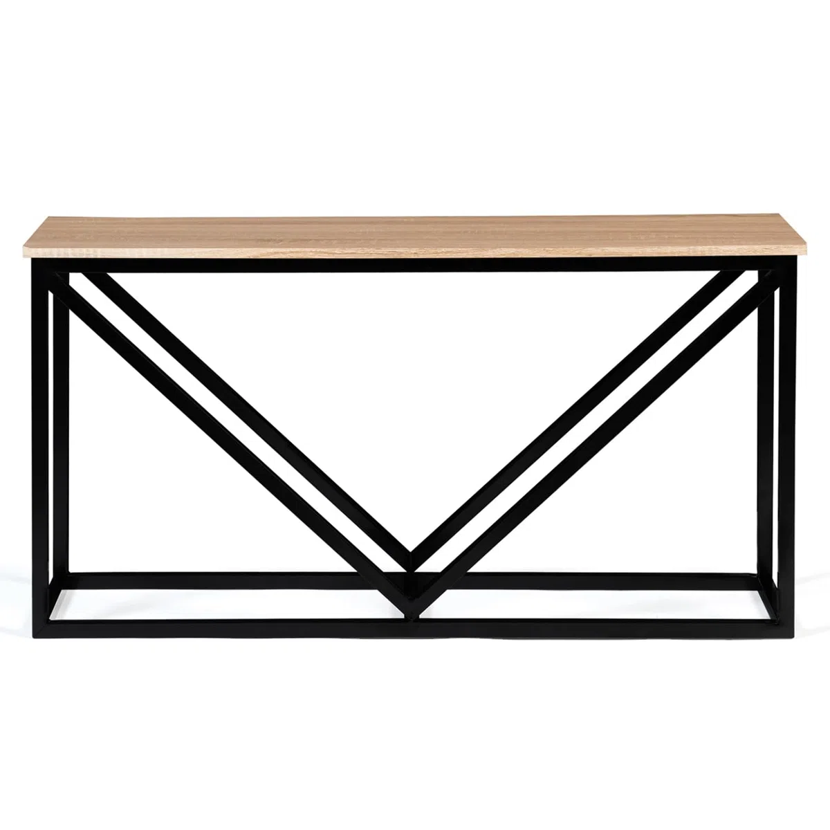IDMarket - Portatroncos Horizontal Detroit acero negro diseño industrial para chimenea