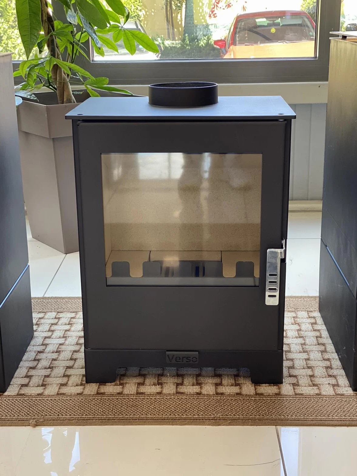 Generic EEK A+ Verso - Estufa de leña pequeña (3 L, potencia de 5 kW, compacta y eficiente, ideal para el hogar y el jardín)