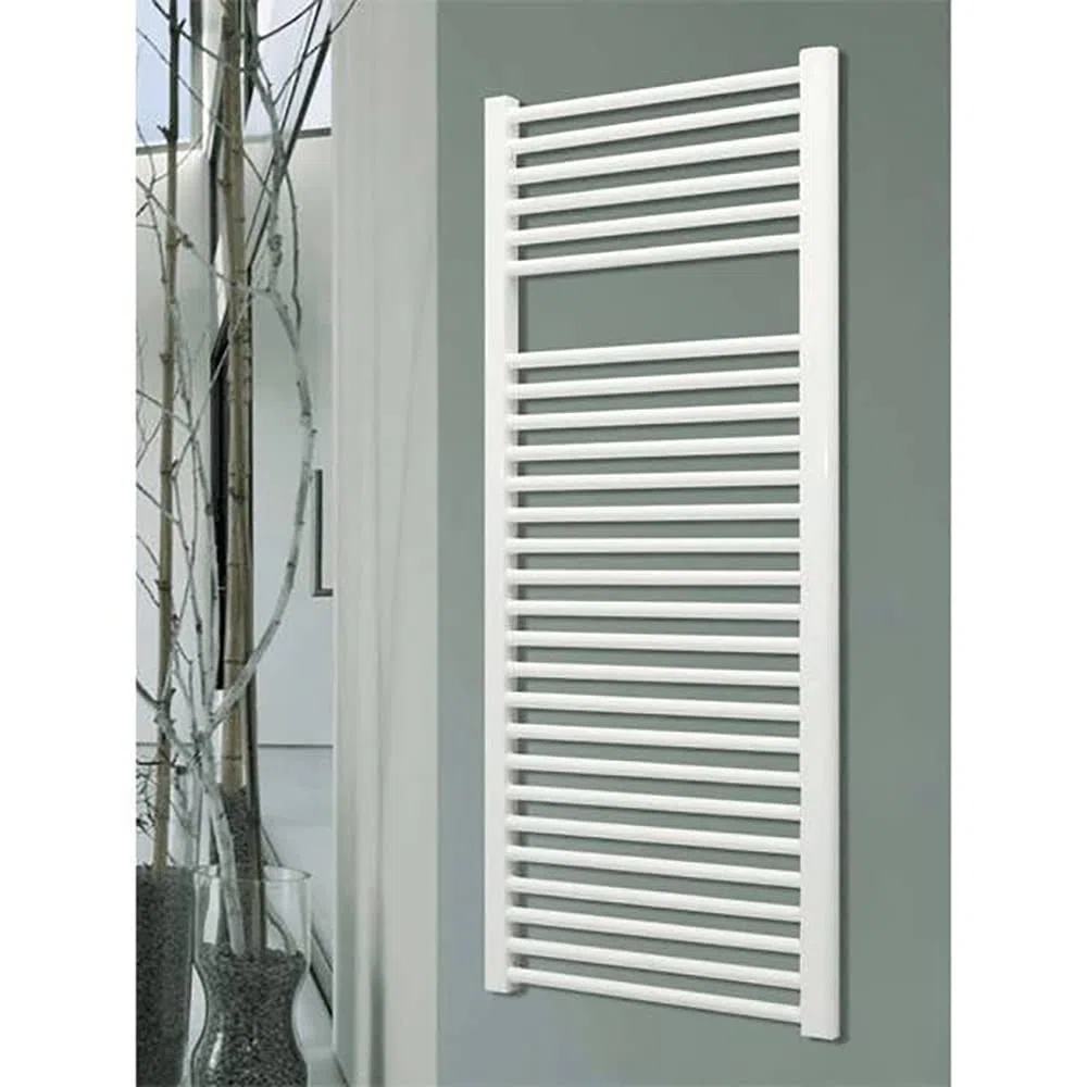 Radiador Toallero Agua Blanco | 150x45x40 cm, Circuito de Agua | Secatoallas Blanco | Toallero Calefacción, Distancia Entre Ejes 40cm, Apto para Tubo Multicapa y Cobre
