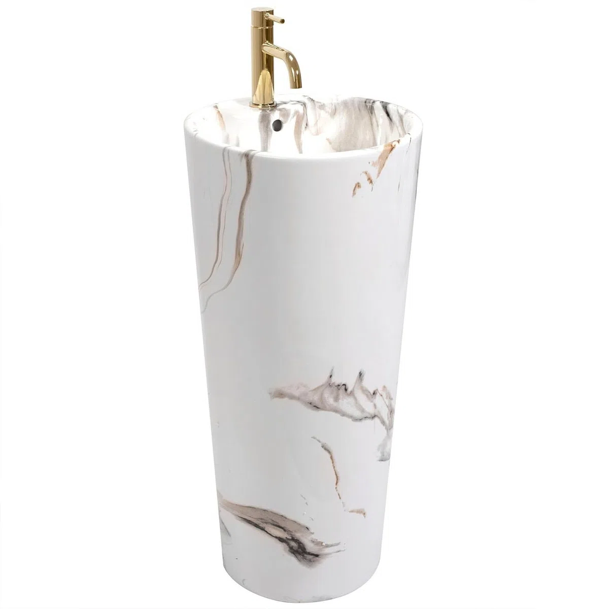 Lavabo De Pie Rea Blanka Marble Blanco