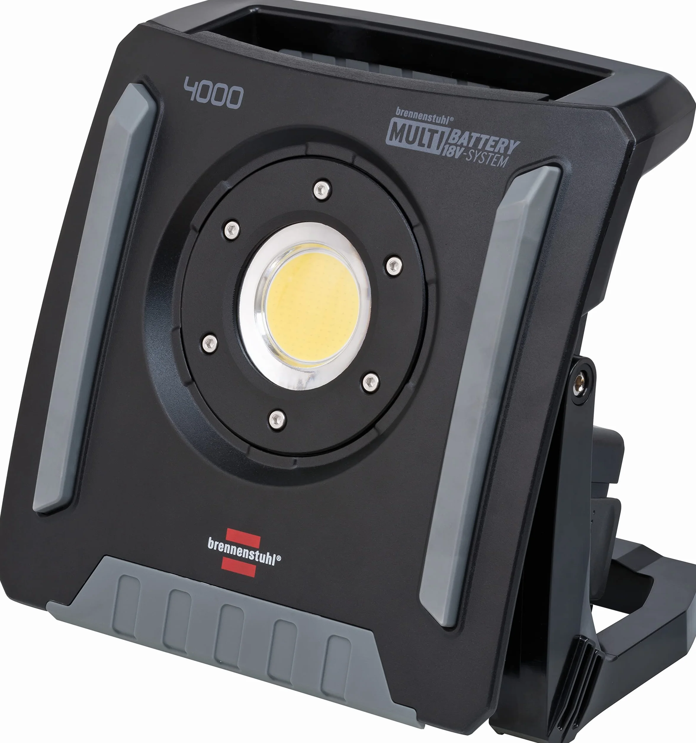 Brennenstuhl Professional Multi Battery foco LED a batería 4000 MA (40W, 4500lm, IP65, foco de obra compatible con baterías de 18V de 10 fabricantes diferentes, sin batería)