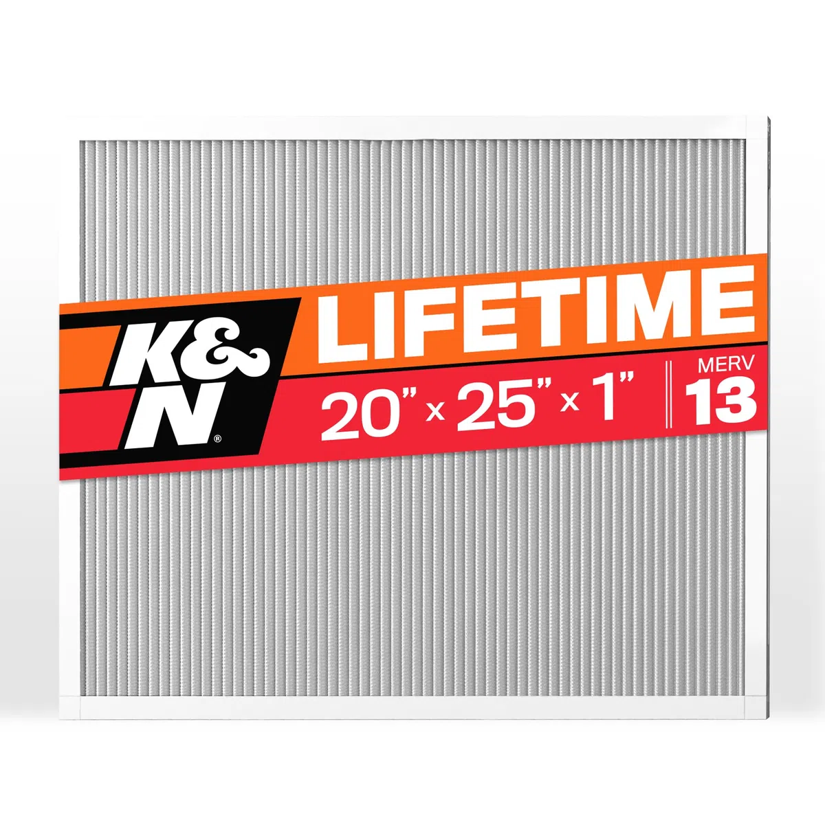 K&N Filtro de aire para horno HVAC de 20 x 25 x 1, dura toda una vida, lavable, Merv 13, el último filtro HVAC que comprarás, respira de forma segura en casa o en la oficina, HVC-13-12025