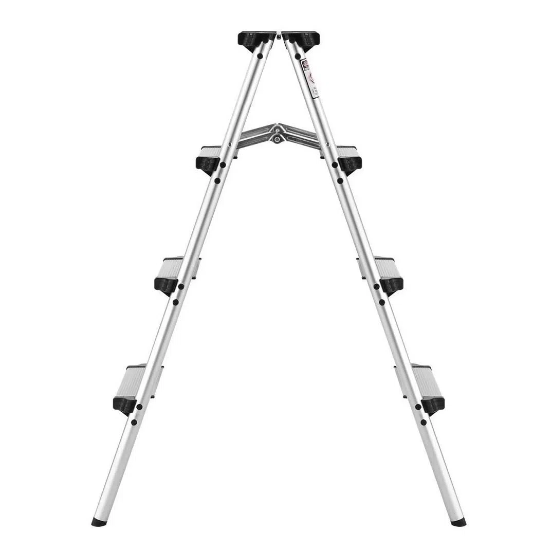 TREPPE Escalera Aluminio Plegable Tijera Doble Cara 4 Peldaños