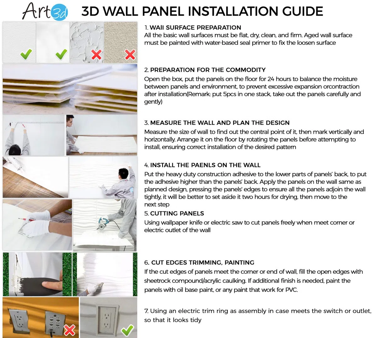 Art3d Paneles de pared 3D con textura de tablero de ondas de PVC, onda blanca, 12 tejas,cubrir de 3 metros cuadrados