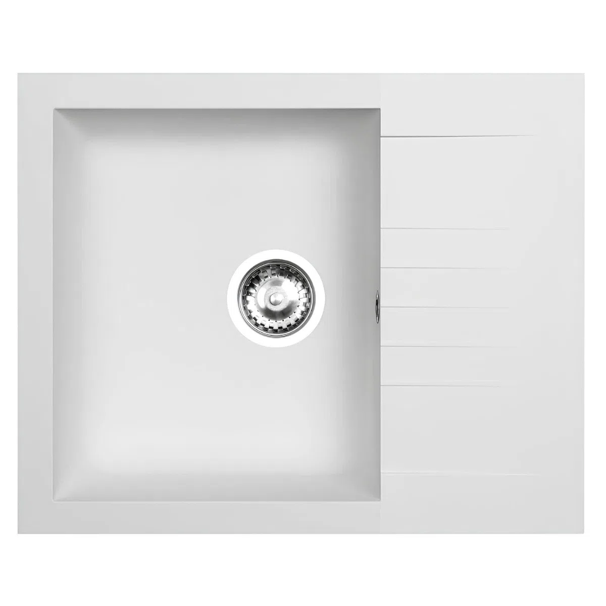 LD65WH Fregadero Blanco 1 Seno con Escurridor Composite BIO