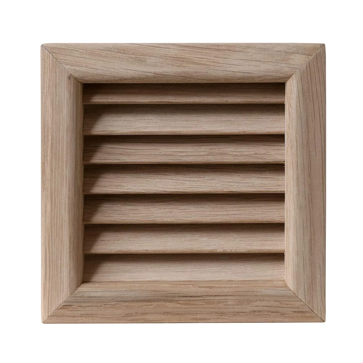 La Ventilazione LGES100Q - Rejilla de ventilación cuadrada de madera de roble, para empotrar, 112 x 112 mm