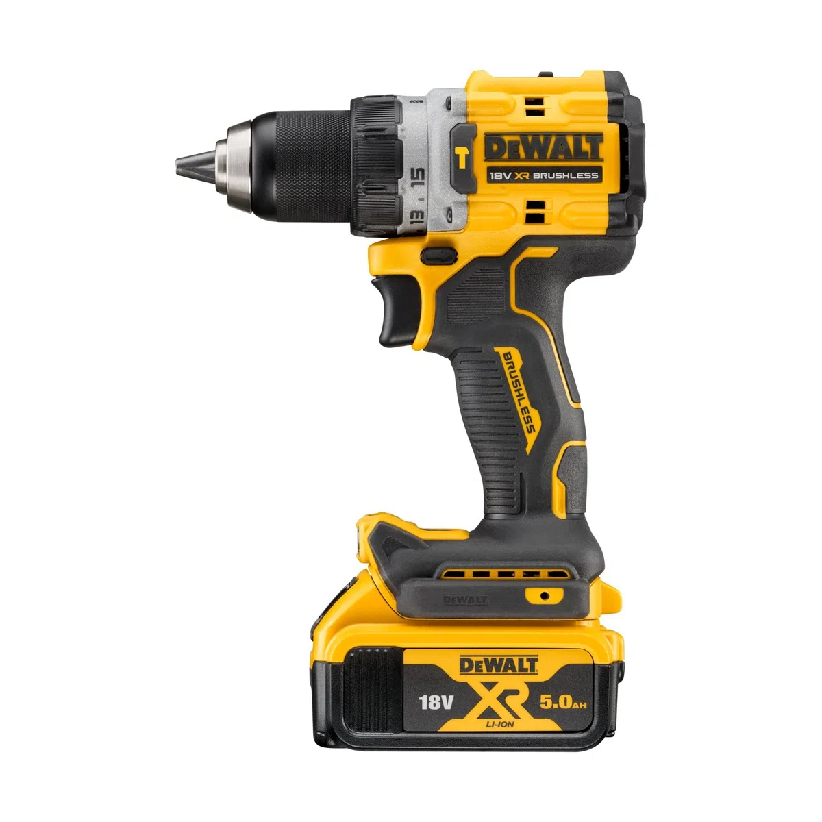 DEWALT DCD805P2T-QW - Taladro Percutor compacto sin escobillas XR 18V Li-Ion 5Ah