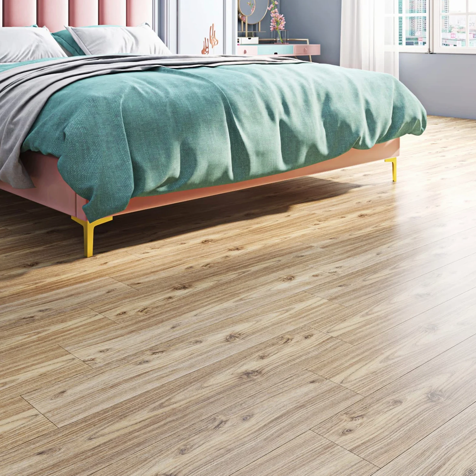 Livelynine Suelo Vinilo Autoadhesivo Impermeable 32 Losetas Vinilo Para Suelo Autoadhesivo Cocina 90x15CM Vinilos Suelos Madera Salon Baño Suelos Laminado Madera Dormitorio Papel Pintado Roble