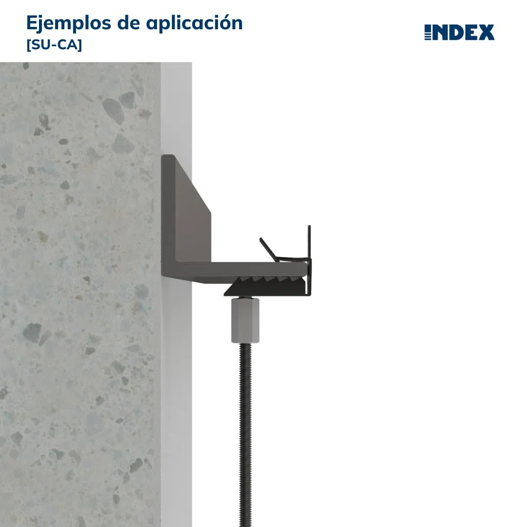 INDEX A PERFECT FIXING - SUCA2507 [SU - CA] Clip de vigas para fijar cables o tubos de 25-30 mm, Instalación rápida con martillo, Acero Fosfatado, Caja de 100 unidades