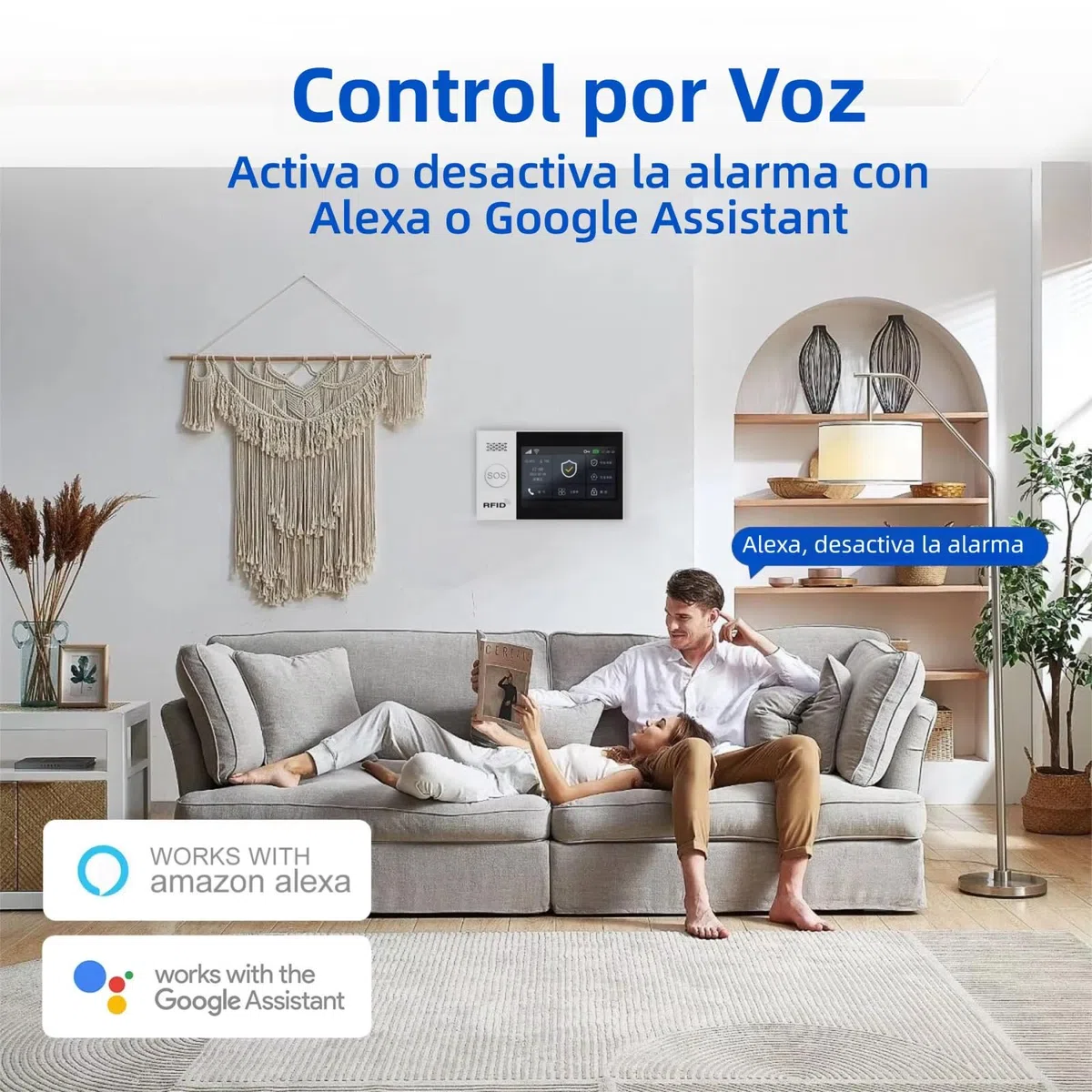XUK Kit Alarma Casa WiFi+4G Sin Cuotas, con Pantalla Táctil de 4,3", Detector PIR, Sensor de Puerta/Ventana y Sirena de 120 dB, Sistema de Alarma para Casa Compatible con App y Alexa. (Lote de 21)