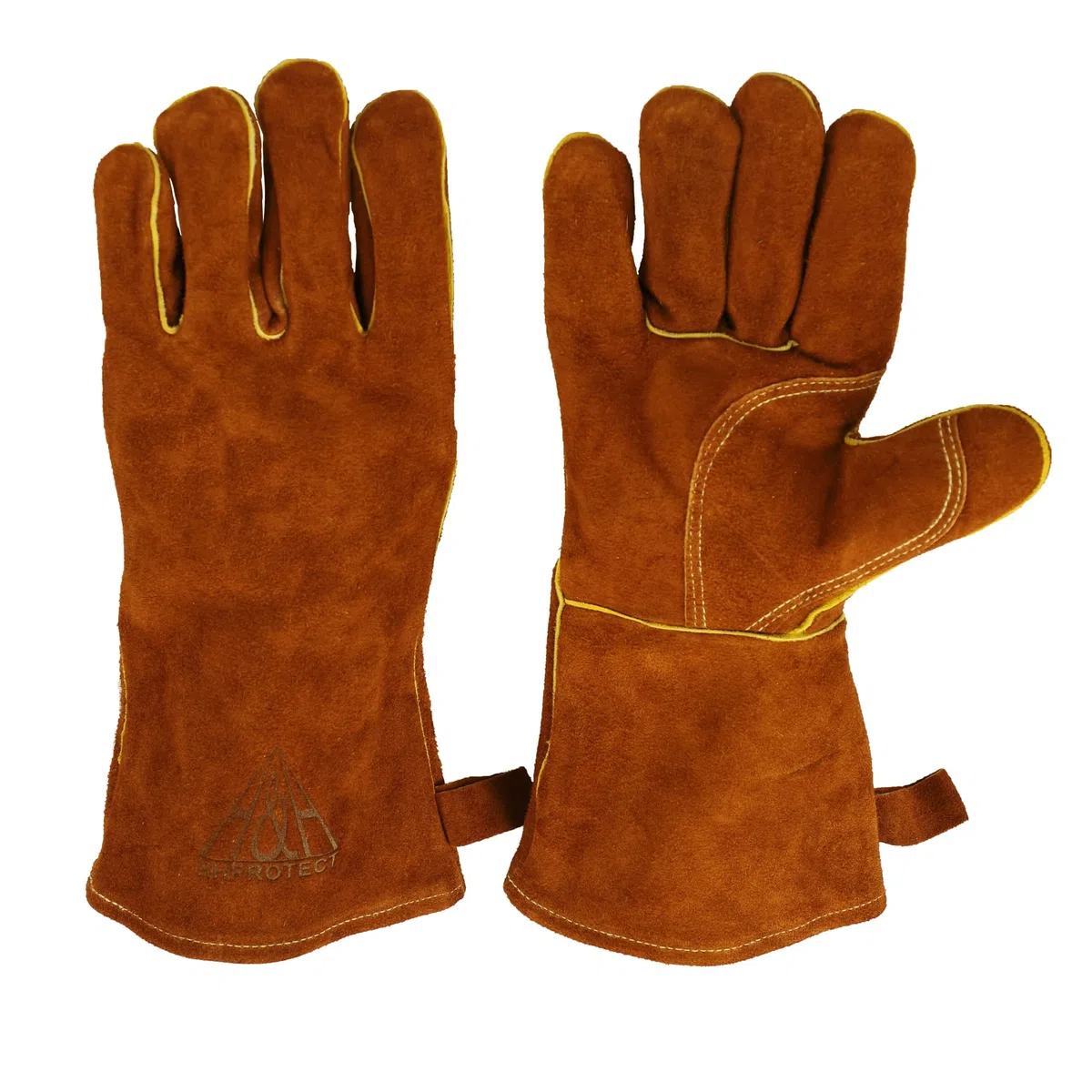Guantes de soldadura para horno resistentes al calor Guantes de trabajo de cuero para chimenea, barbacoa, soldador, parrilla, horno, estufa, tig guantes de trabajo