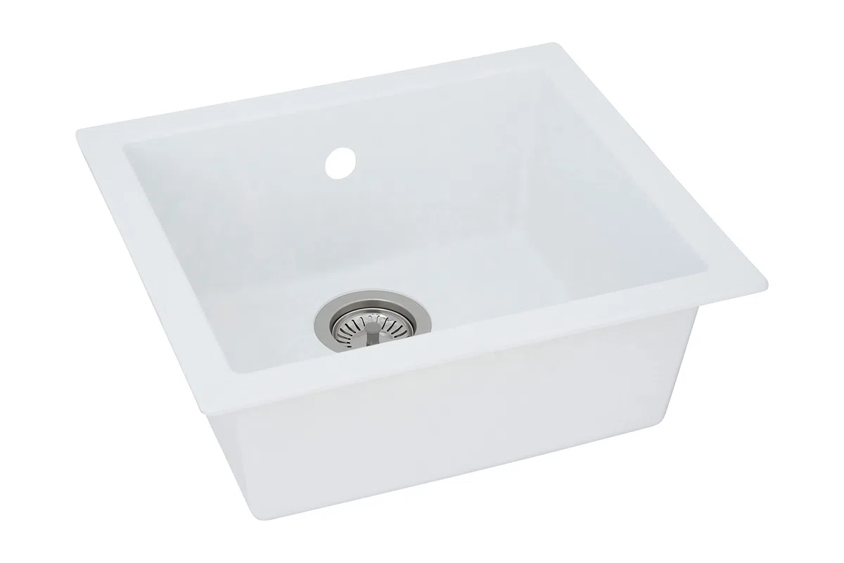 respekta Alineo100 Fregadero, Blanco, 50 cm