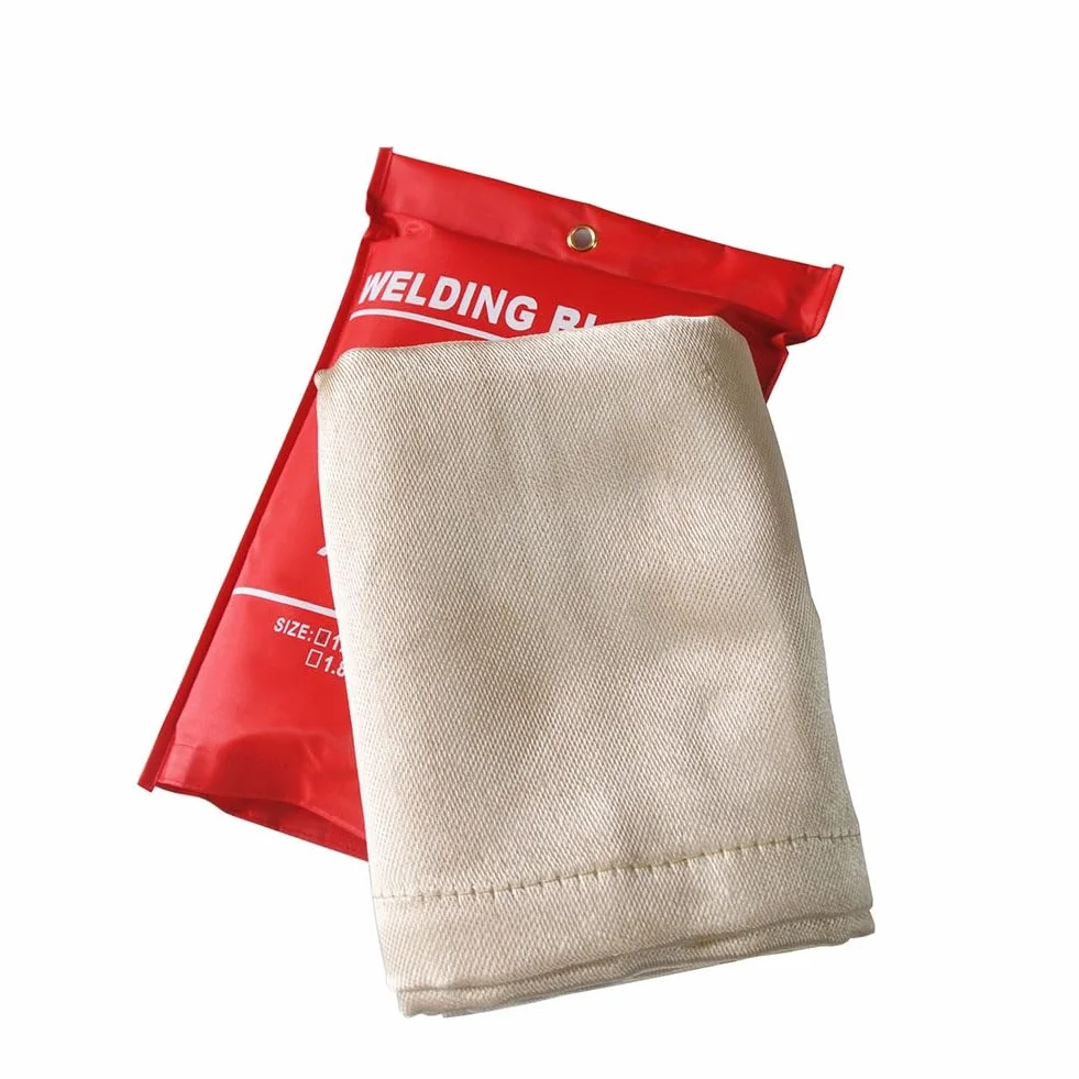 Manta Ignifuga, Manta Ignífuga Tarea Pesada Manta De Soldadura, Manta De Soldadura Incombustible, Soldadura Ignífuga Resistente Térmica Aislamiento(1.2X1.8M)