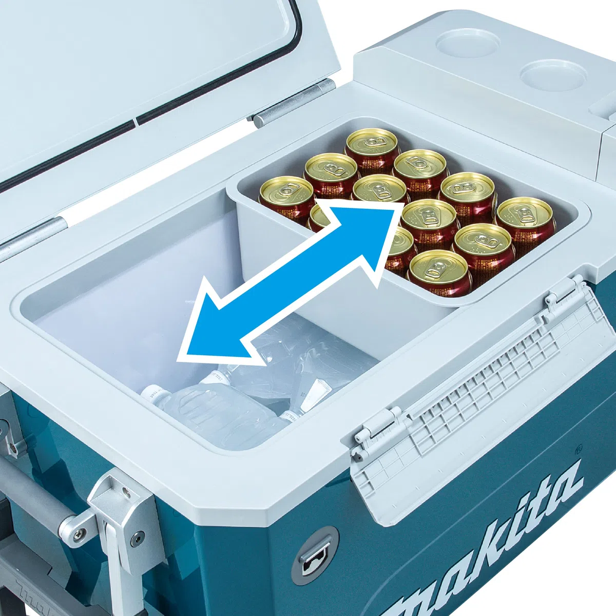 Makita CW002GZ 40V Max XGT – 18V LXT 50L Nevera y Calentador Box – Pilas y Cargador no Incluidos