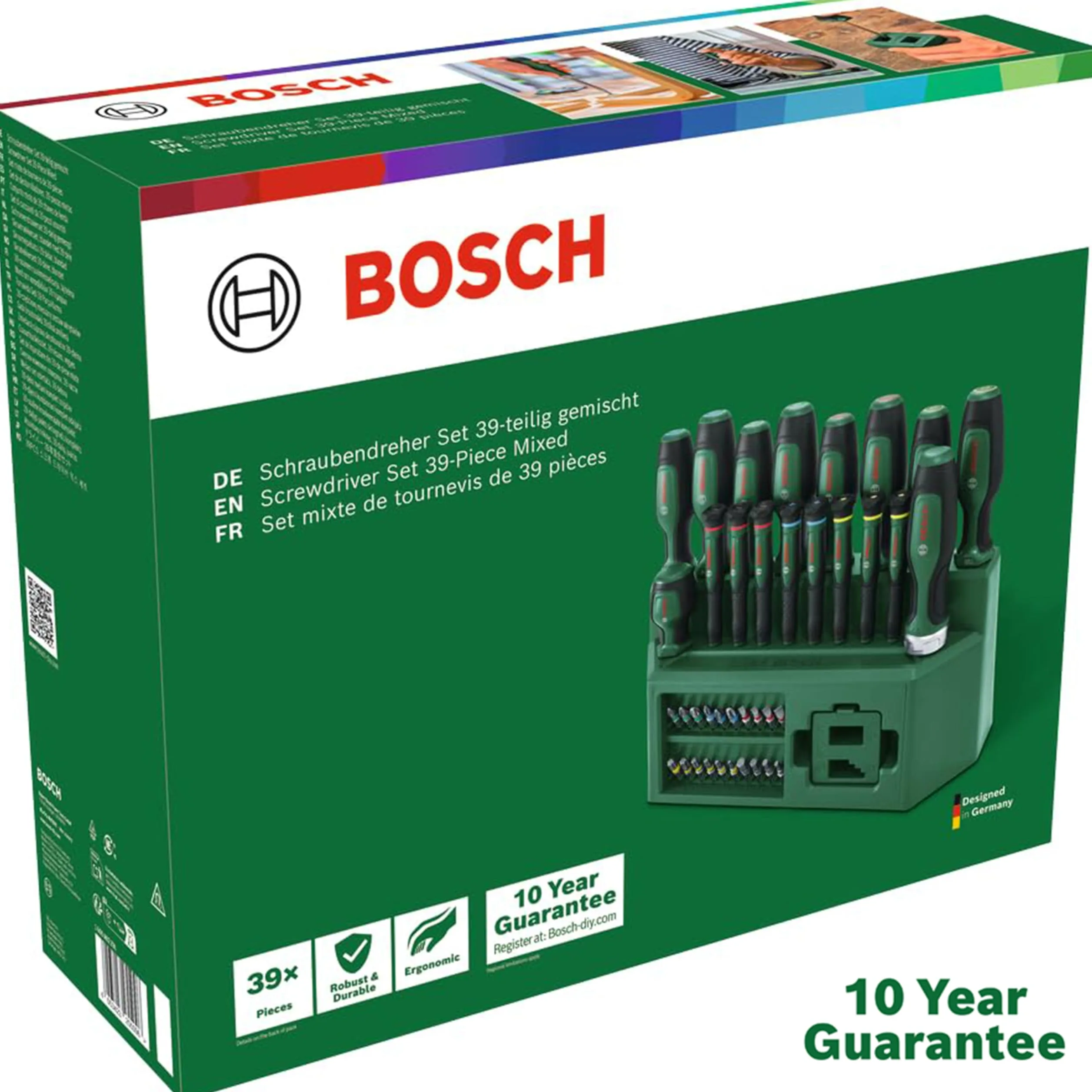 Bosch Set de 39 destornilladores combinados (Accesorios Herramientas Manuales)