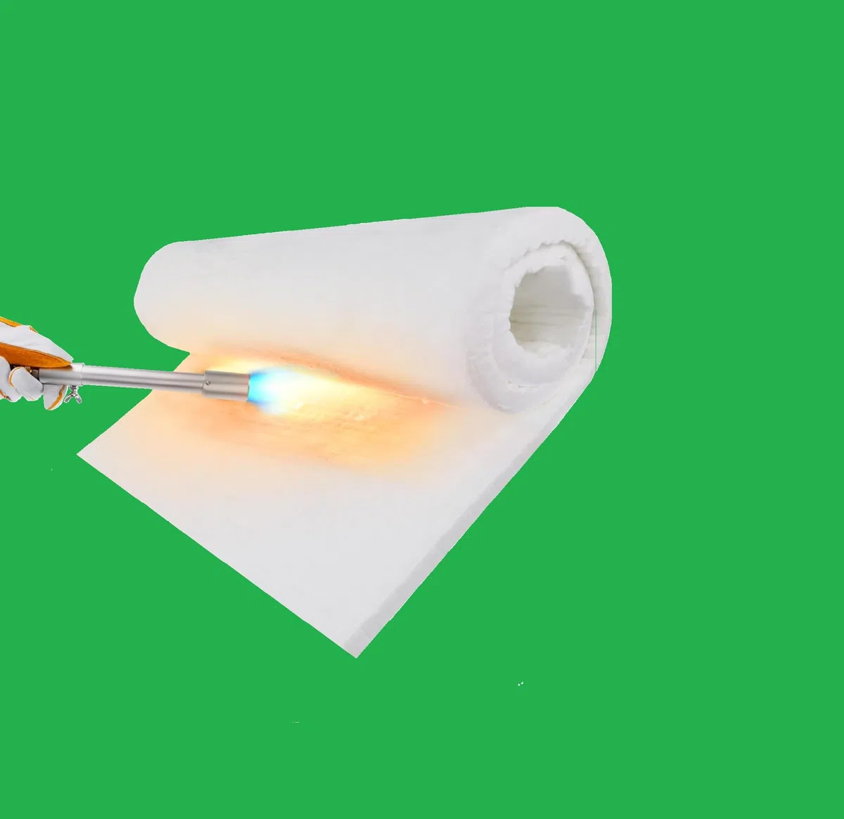 Cerámica fibra de lana, grosor 25 mm, densidad 96 kg/m3 – Aislamiento chimenea chimenea cocina horno alta densidad – Lana blanca (100 cm x 61 cm)