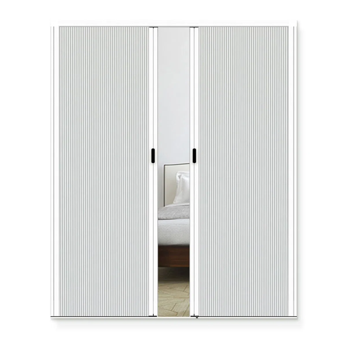 Puerta Corredera Plegable Puertas De Concertina Blancas Para Interiores, 190 200 210 220 230 240 Cm De Alto, Puerta Plegable Invisible Con Diseño Panal Para Cocina, Sin Necesidad De Taladrar(80x200cm/