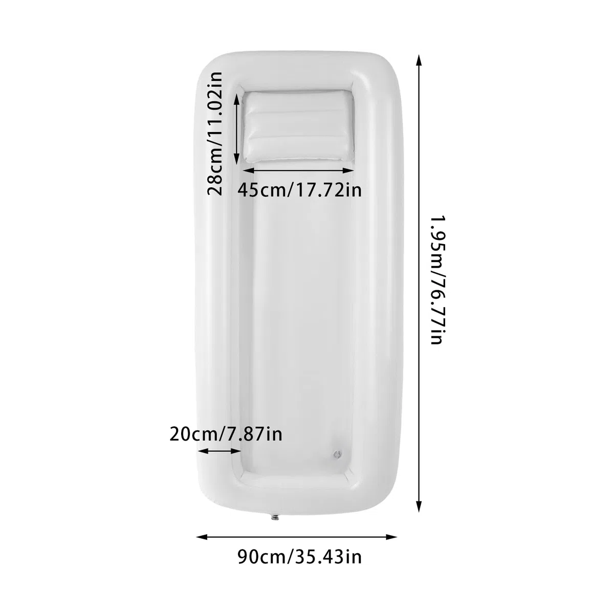 Bañera Inflable Bañera Plegable Portátil Adulto PVC con Bomba de Aire Eléctrica Lado de la Cama Ducha Kit de Baño para Ancianos, Mujeres Embarazadas y Pacientes
