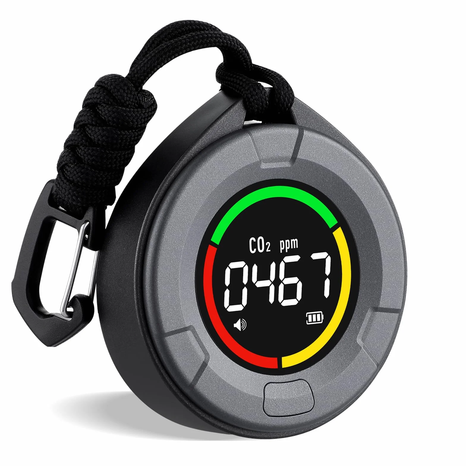 INKBIRDPLUS Medidor de CO2 Portátil,Mini Detector CO2 con Alarma Incorporada,Monitor de Calidad del Aire,NDIR Sensor,Pantalla LCD,Adecuado para Dormitorio, Oficina, Coche