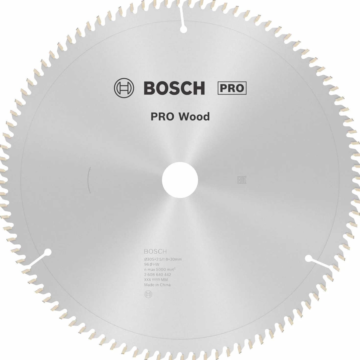 Bosch Professional 2 608 640 442 - Hoja de sierra circular Optiline Wood (305 x 30 x 2,5 mm, 96)