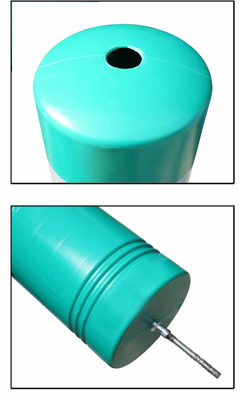 Hito de balizamiento H-75 verde elástico 1 unidad