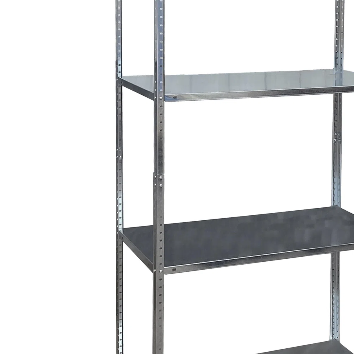 Relaxdays 2 x estanterías, Acero galvanizado, HBT 180 x 90 x 40 cm, 160 kg, 4 Niveles, sótano y Garaje, Carga Pesada, Plateado