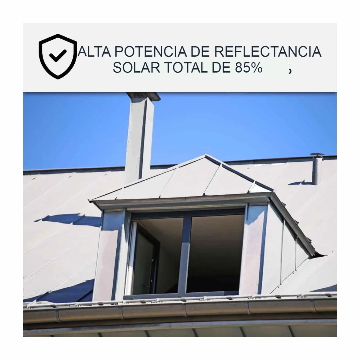 ARCANE INDUSTRIES Pintura para tejados de chapa, anticalor y anticorrosión - ARCAREFLECT ANTICO - 2,5 L Blanco