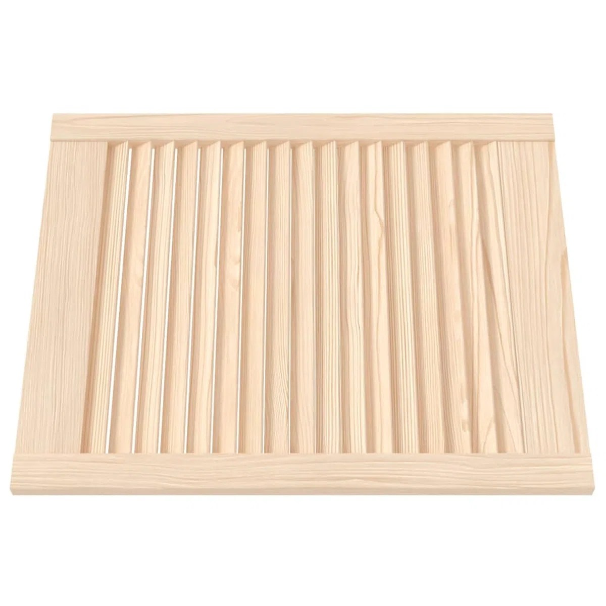 Rantry Puerta Tipo persiana Madera Maciza de Pino 61,5x49,4cm Puertas de armarios