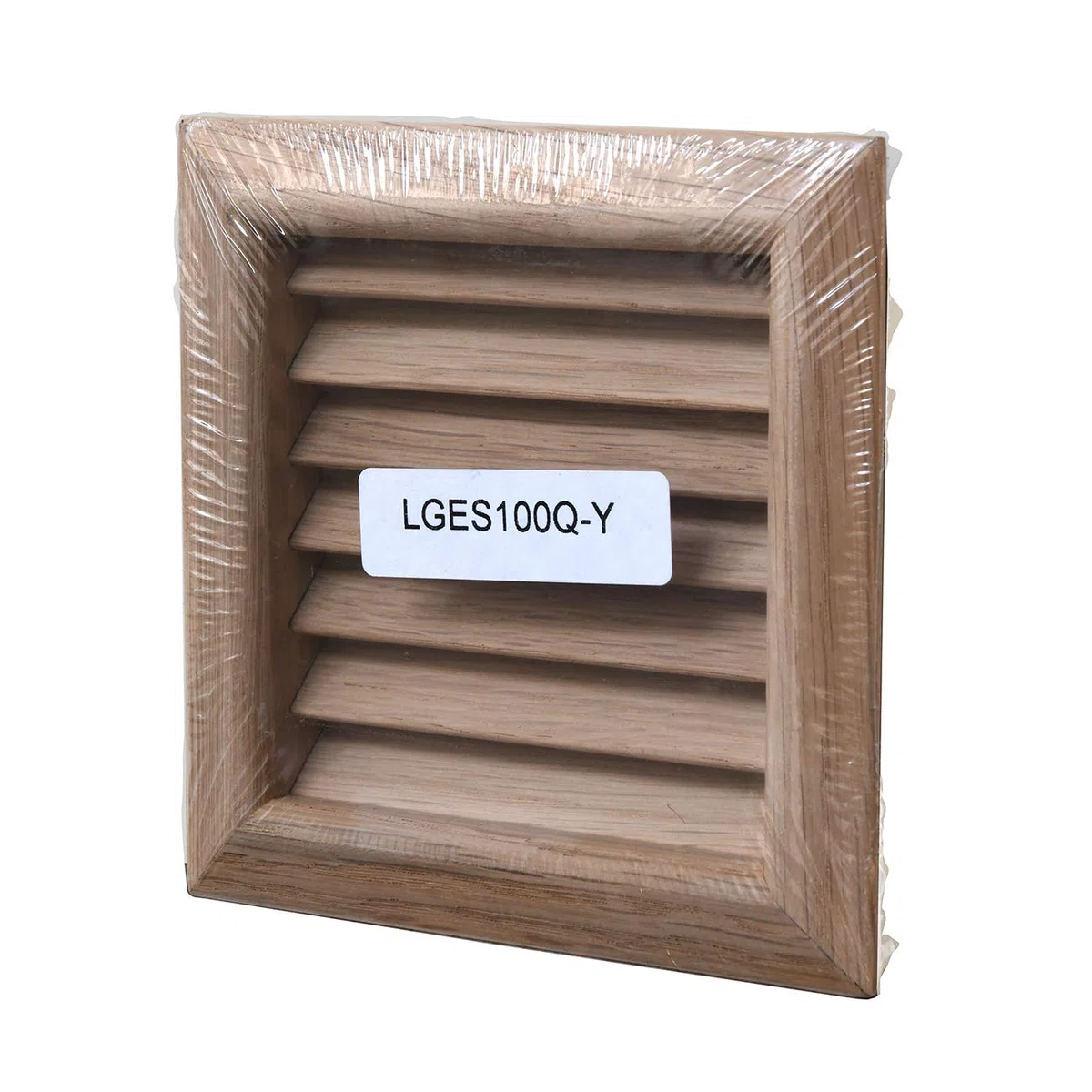 La Ventilazione LGES100Q - Rejilla de ventilación cuadrada de madera de roble, para empotrar, 112 x 112 mm